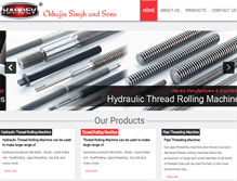 Tablet Screenshot of hardevthreadrollingmachine.com
